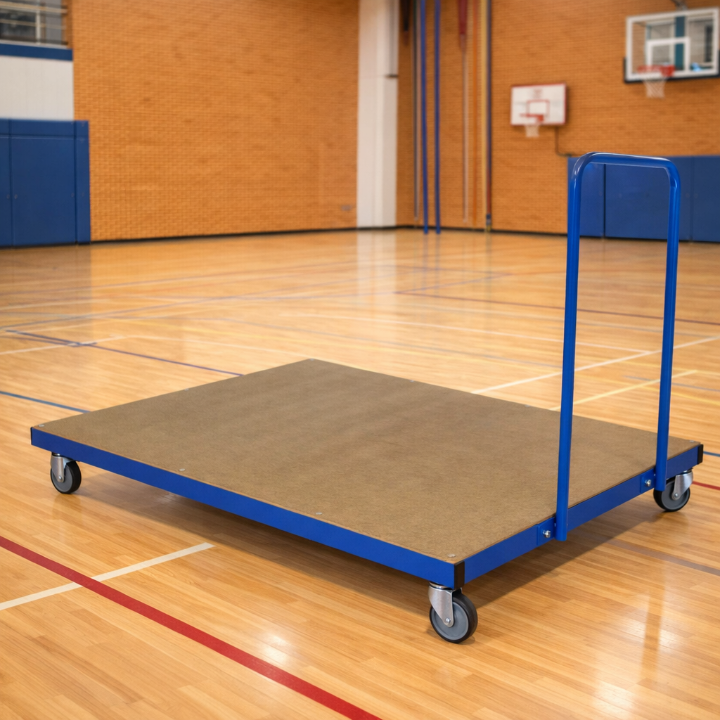 Horizontal Mat Gym Trolley | Sports Storage | www.ee-supplies.co.uk ...