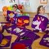 Story Time Interactive Carpet Tiles With Holdall Kinder™Story Time Carpet 3 x 3 metre | Corner Carpets & Rugs | www.ee-supplies.co.uk