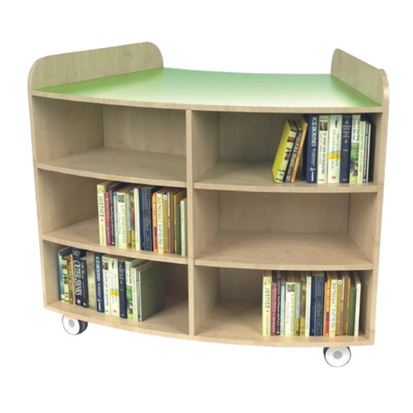 Kubbyclass Junior Curved Bookcase H1250mm