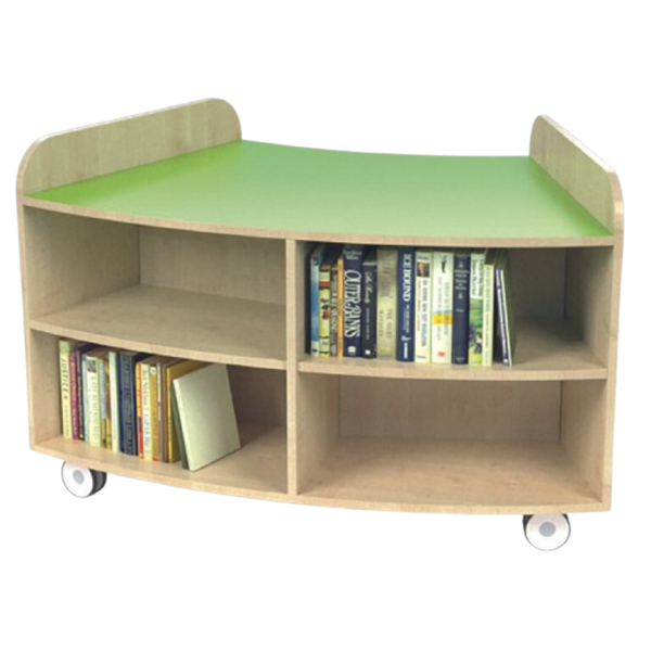 Kubbyclass Junior Curved Bookcase H750mm