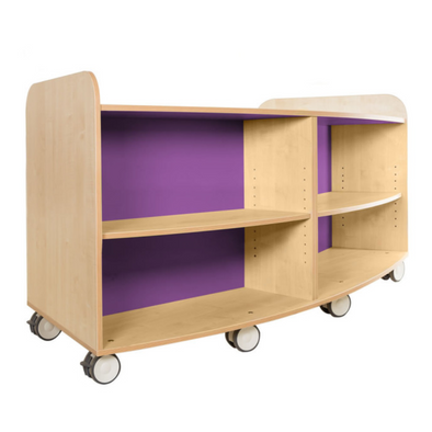 Kubbyclass Curved Library Bookcase H750mm Kubbyclass Library Curved Bookcase 750mm | Bookcases | www.ee-supplies.co.uk