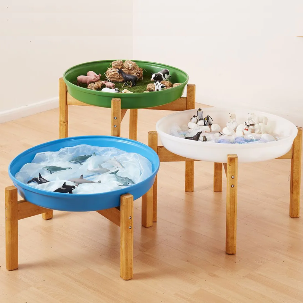 Landscape Spot Trays & Stands Trio (3pk) | Educational Equipment Supplies