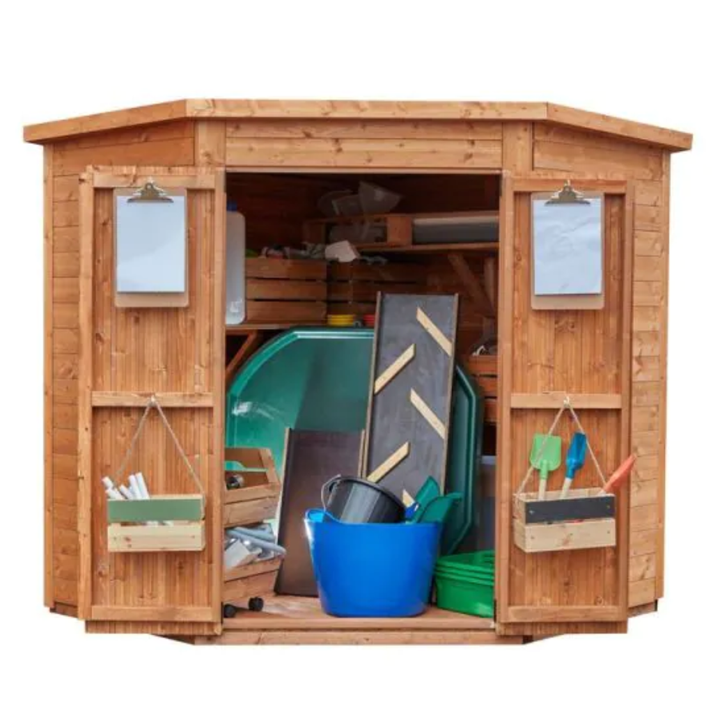 Large Corner Walk In Shed | Great Outdoors | www.ee-supplies.co.uk ...