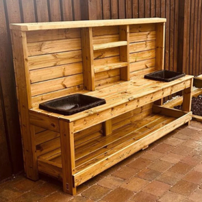 Childrens Outdoor Wooden Large Outdoor Mud kitchen Large Mud kitchen | Great Outdoors | www.ee-supplies.co.uk