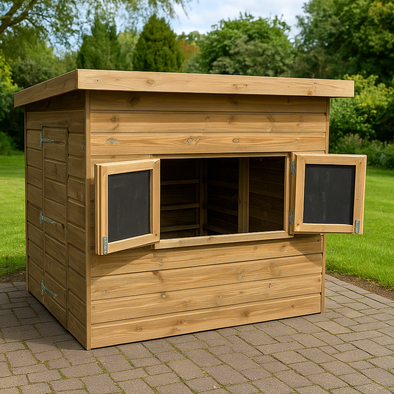 Large Outdoor Children's Supermarket Shed Large Outdoor Children's Supermarket Shed| Great Outdoors | www.ee-supplies.co.uk