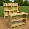 Outdoor Wooden Role Play Corner Large Outdoor Utility Kitchen | Great Outdoors | www.ee-supplies.co.uk