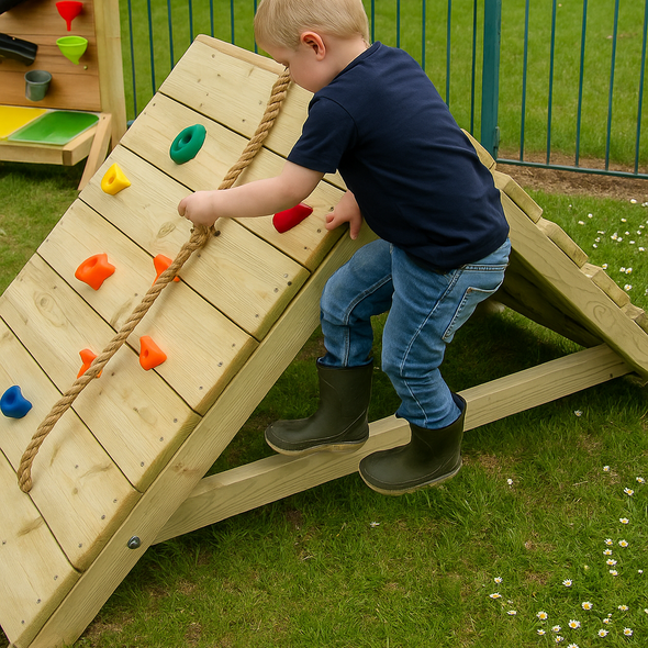 Large Outdoor Wooden Climbing Triangle + Rope H108cm Large Outdoor Wooden Climbing Triangle + Rope H108cm  www.ee-supplies.co.uk