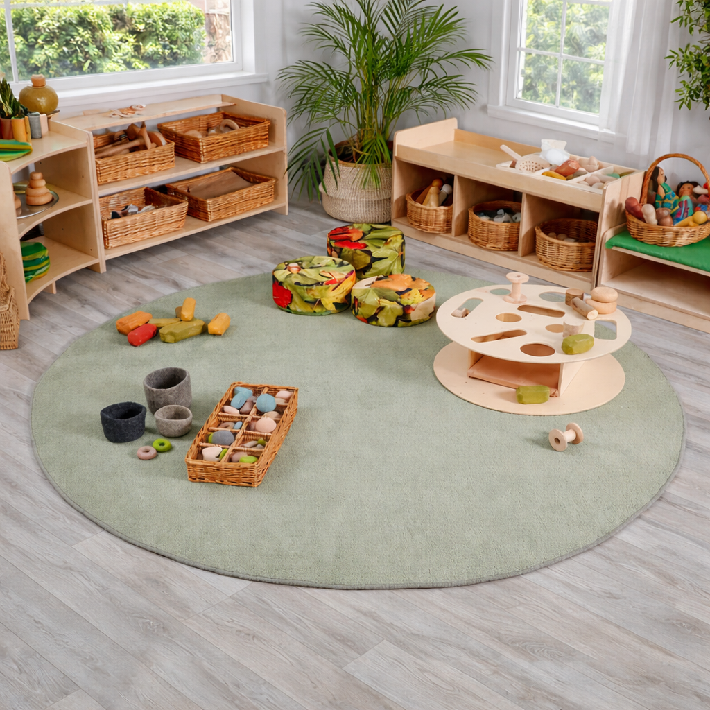 Large Round Rug -Green | www.ee-supplies.co.uk– Educational Equipment ...