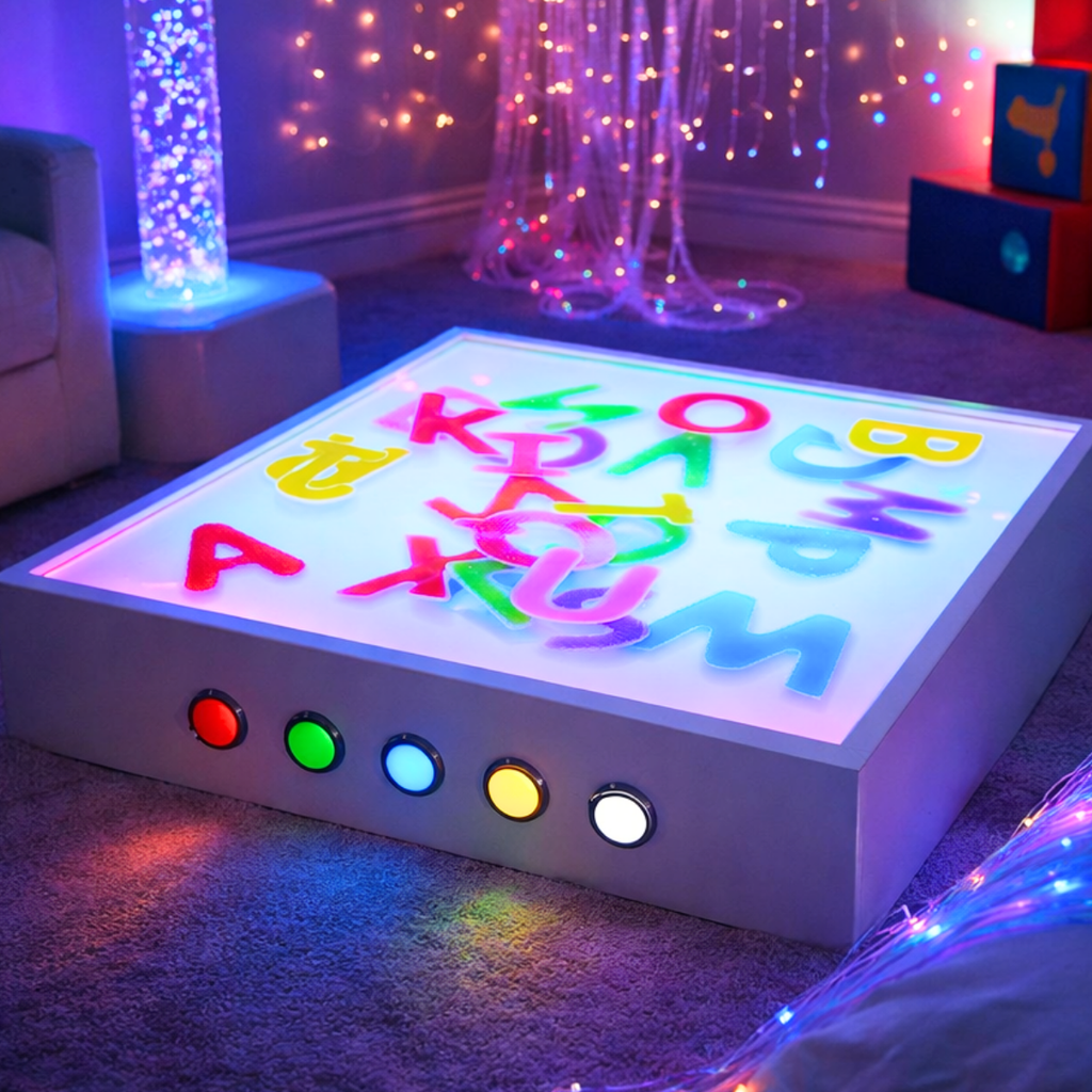 Large Sensory Light Up Sand Table | Light Panels | www.ee-supplies.co ...
