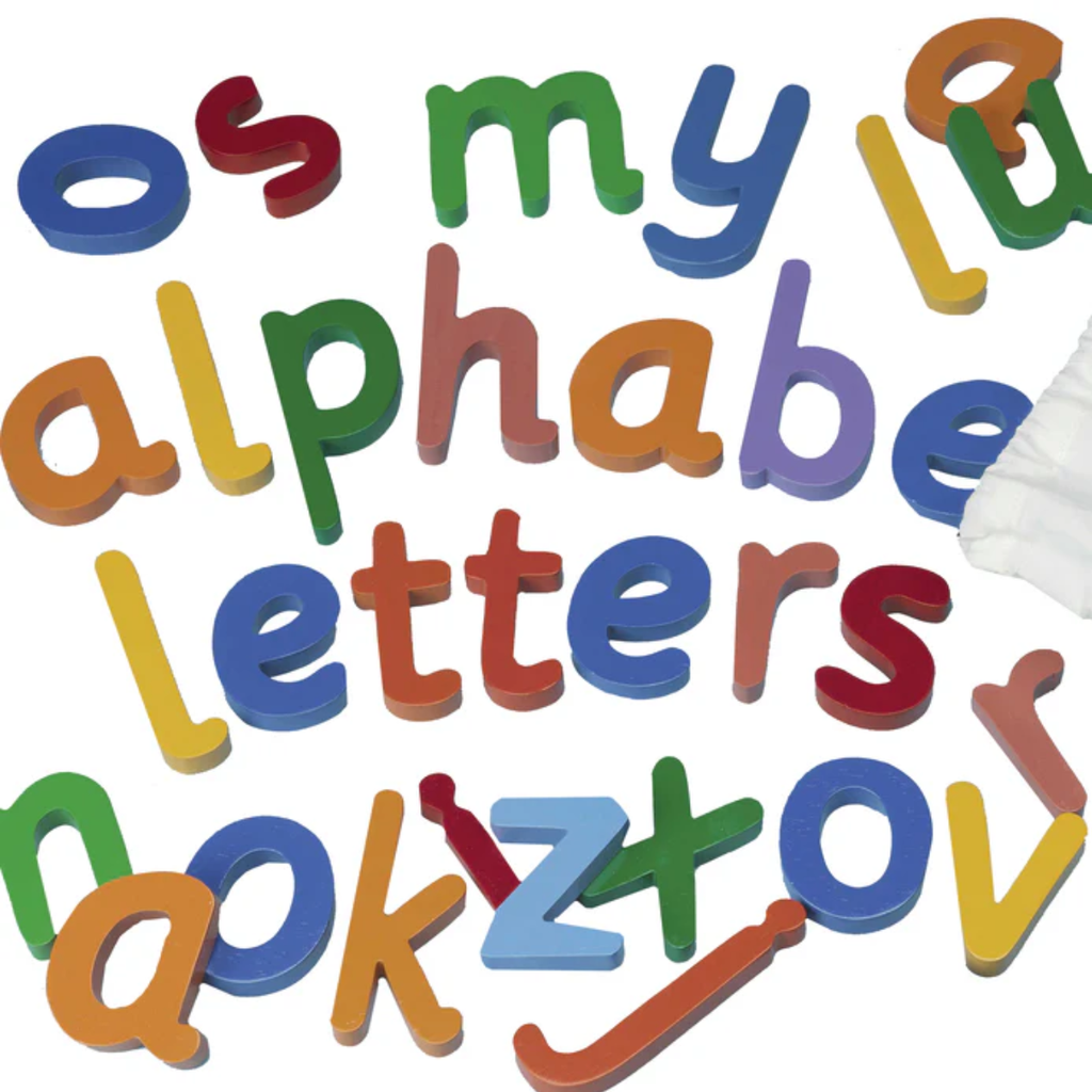 Large Wooden Lowercase Letters + Storage Bag | Educational Equipment ...