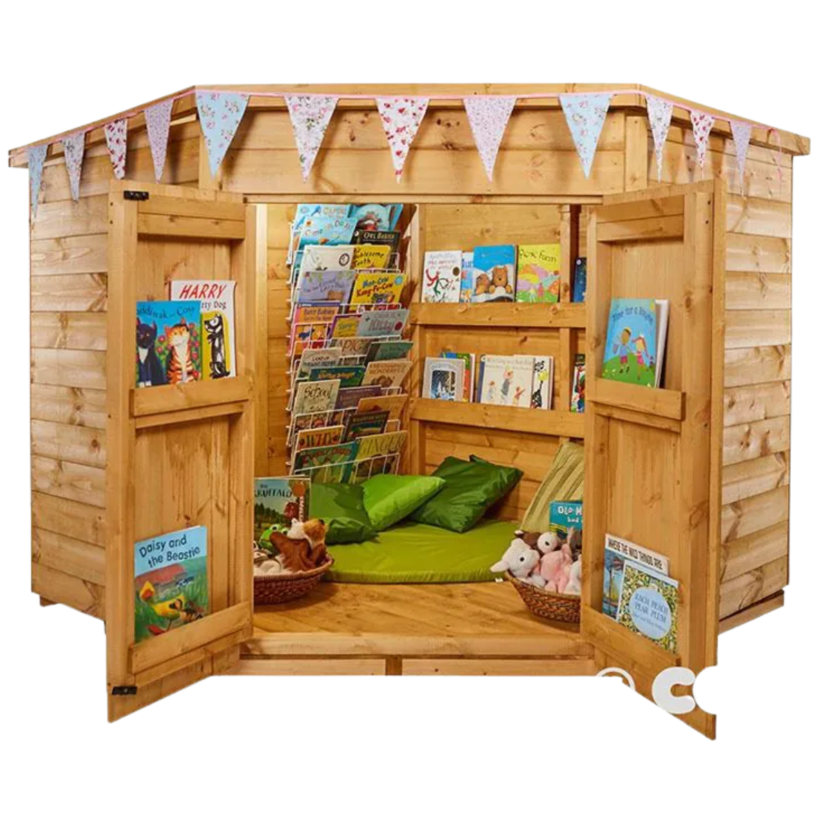 Reading Shed Lettering Larger Reading Shelter Wooden Shed | Educational Equipment Supplies