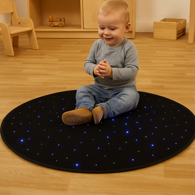 LED Sensory Round Carpet Touch Activated D95cm LED Sensory Round Carpet Touch Activated D95cm | Sensory | www.ee-supplies.co.uk
