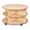 Playscapes Mobile Low Level Circular Storage Unit - 8 x Wicker Trays Low Level Circular Storage Units | Wicker Trays | www.ee-supplies.co.uk