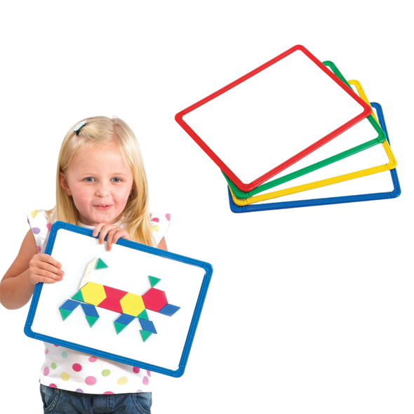 Magnetic Plastic Framed Whiteboards x4 Magnetic Plastic Framed Whiteboards x4 | White Boards | www.ee-supplies.co.uk