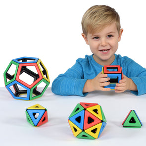 Magnetic Polydron Platonic Solids Set - 50 Pieces Magnetic Polydron Platonic Solids Set - 50 Pieces | Polydron |  www.ee-supplies.co.uk