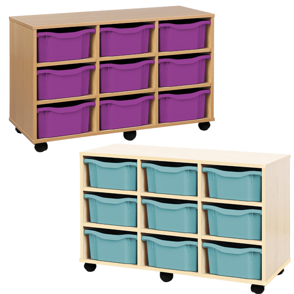 Super Value Double Tray Storage Unit x 9 Trays