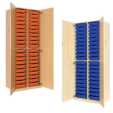 Super Value Tray Storage Unit x 40 Tray Cupboard Super Value Quad Tray Storage Unit x 2 Trays | School tray Storage | www.ee-supplies.co.uk