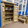 Wooden Outdoor Reading Cupboard Shed Medium Wooden Adventure Unit With Tunnel | Great Outdoors | www.ee-supplies.co.uk