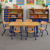 Milan Rectangular Height Adjustable Table - 6 Seater Milan Group Rectangular | School Table | www.ee-supplies.co.uk