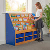 Milan Tiered Bookcase Blue – 6 Small Trays Milan Tiered Bookcase Blue – 6 Small Trays | Book Display | www.ee-supplies.co.uk