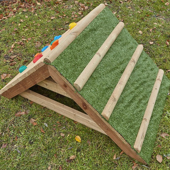 Mini Outdoor Wooden Grass Climb Crescent Ages 3 Years + Mini Outdoor Wooden Grass Climb Crescent Ages 3 Years + | Balance Benches | www.ee-supplies.co.uk