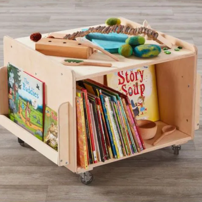 Mobile Book Tower - H48cm Mobile Book Tower - H48cm | Bookcase | www.ee-supplies.co.uk