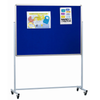 Mobile Double Sided Noticeboard - Landscape Mobile Noticeboard | Notice & Display Boards | www.ee-supplies.co.uk