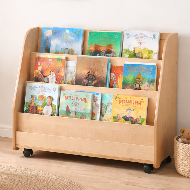 Mobile Tall Book Display Unit | Library Trolleys | www.ee-supplies.co ...