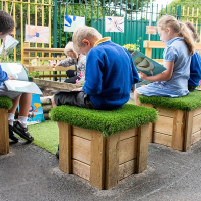 Moveable Artificial  Grass Topped Seat Package Moveable Artifical Grass Topped Seat Package | outdoor furniture | www.ee-supplies.co.uk