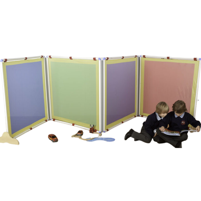 Multi-colour Square Divider Screens Set Of 4 - 1160 x 1160mm Multi-colour Square Divider Screens Set Of 4 - 1160 x 1160mm| Room Dividers | www.ee-supplies.co.uk