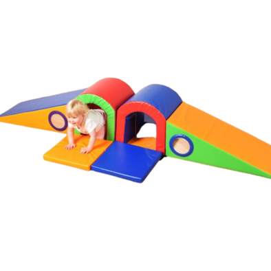 Soft Play Toddler Double Slider Set Double Toddler Tunnel Slider | Soft Adventure play Sets | www.ee-supplies.co.uk