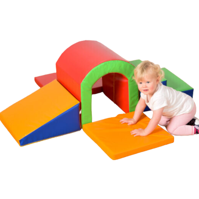 Soft Play Mini Tunnel Climber Soft Play Set - Main Image