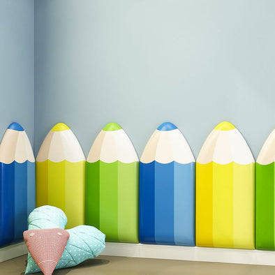 Sensory Padded Wall 7 Piece Set 80 x 40 x 3cm Nursery Soft Wall Pads x 4 - Multi Colour + Floor Mats | www.ee-supplies.co.uk