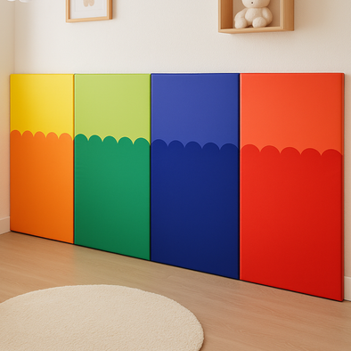 Nursery Soft Wall Pads x 4 - Multi-Coloured Nursery Soft Wall Pads x 4 - Multi Colour | www.ee-supplies.co.uk
