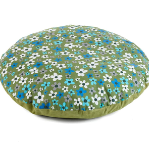 Olive Round Floor Cushion - Flowers Olive Round Floor Cushion - Flowers | Nature Bean Bags | www.ee-supplies.co.uk