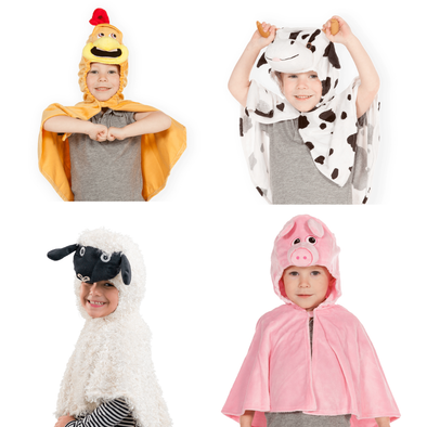 On The Farm Capes x 4 On The Farm Capes | Role Play | www.ee-supplies.co.uk