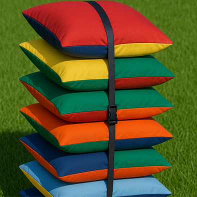 Indoor/outdoor Carry Cushions x 6 Outdoor Carry Cushions | Soft  Floor Cushions | www.ee-supplies.co.uk