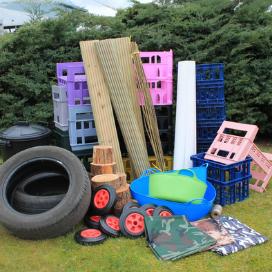 Outdoor Loose Parts XXL Bundle Outdoor Loose Parts XXL Bundle  |  www.ee-supplies.co.uk
