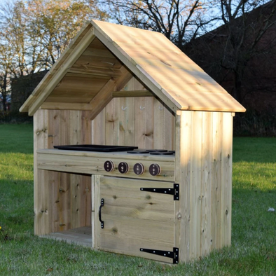 Childrens Outdoor Wooden Messy Mud Kitchen Educational Equipment