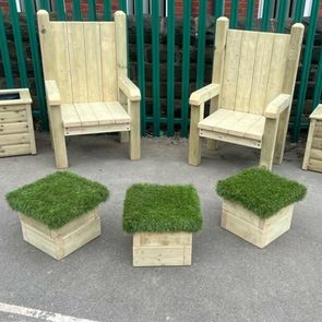 Outdoor Story Telling Throne Chairs + Grass Seating Stools Outdoor Story Telling Throne Chairs + Grass Seating Stools | ee-supplies.co.uk