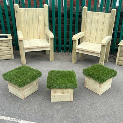 Outdoor Story Telling Throne Chairs + Grass Seating Stools Outdoor Story Telling Throne Chairs + Grass Seating Stools | ee-supplies.co.uk