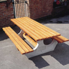 Picnic Bench & Table Outdoor Timber & Concrete - 6-8 Seater Outdoor Timber & Concrete Picnic Bench | Outdoor Seating | www.ee-supplies.co.uk