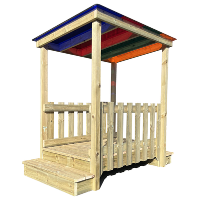 Outdoor Wooden Coloured Roof Bridge Outdoor Wooden Coloured Roof Bridge | ee-supplies.co.uk