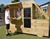 Outdoor Wooden Food Truck Outdoor Wooden Double-Sided Bench Planter | www.ee-supplies.co.uk