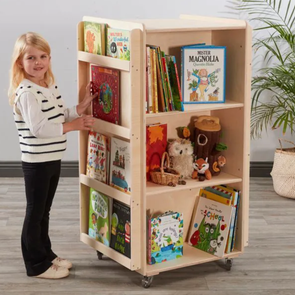 Mobile Library Book Tower Outdoor Wooden Literacy Hub |  www.ee-supplies.co.uk