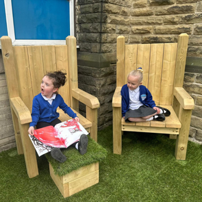 Outdoor Wooden Story Telling Chair Outdoor Wooden Story Telling Chairs | ee-supplies.co.uk