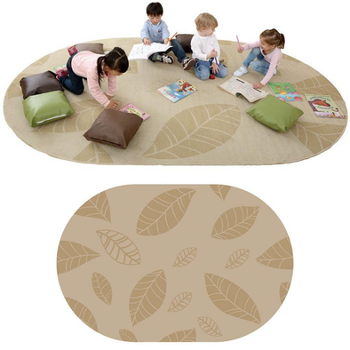 Oval Leaf Carpet - 3000 x 2000mm Oval Leaf Carpet - 3m x 2m | Floor Play | www.ee-supplies.co.uk