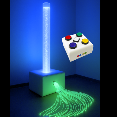 Passive LED Bubble Tube + Remote + Plinth + LED Lights Stands + Maintence Kit Passive LED Sensory Bubble Tube | Sensory | www.ee-supplies.co.uk