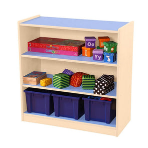Pastel Blue 3 Shelf Bookcases Pastel Blue 3 Shelf Bookcases | Book Display | www.ee-supplies.co.uk