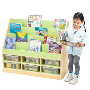 Pastel Green Book Storage Units Pastel Blue Book Storage Units | Book Display | www.ee-supplies.co.uk